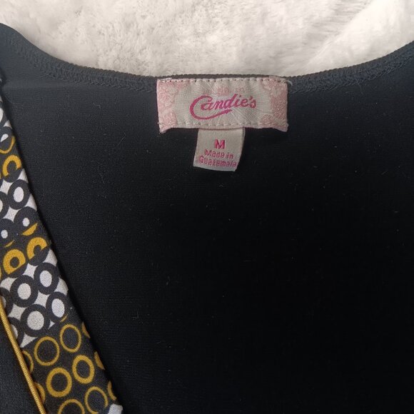 Candie's Blouse Y2K 90's Flutter Sleeve Plunging V-Neck - Picture 6 of 14